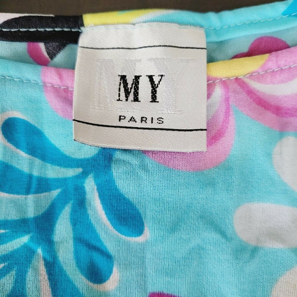 Vintage My Paris Retro Floral Tank Top France Med - Picture 7 of 11